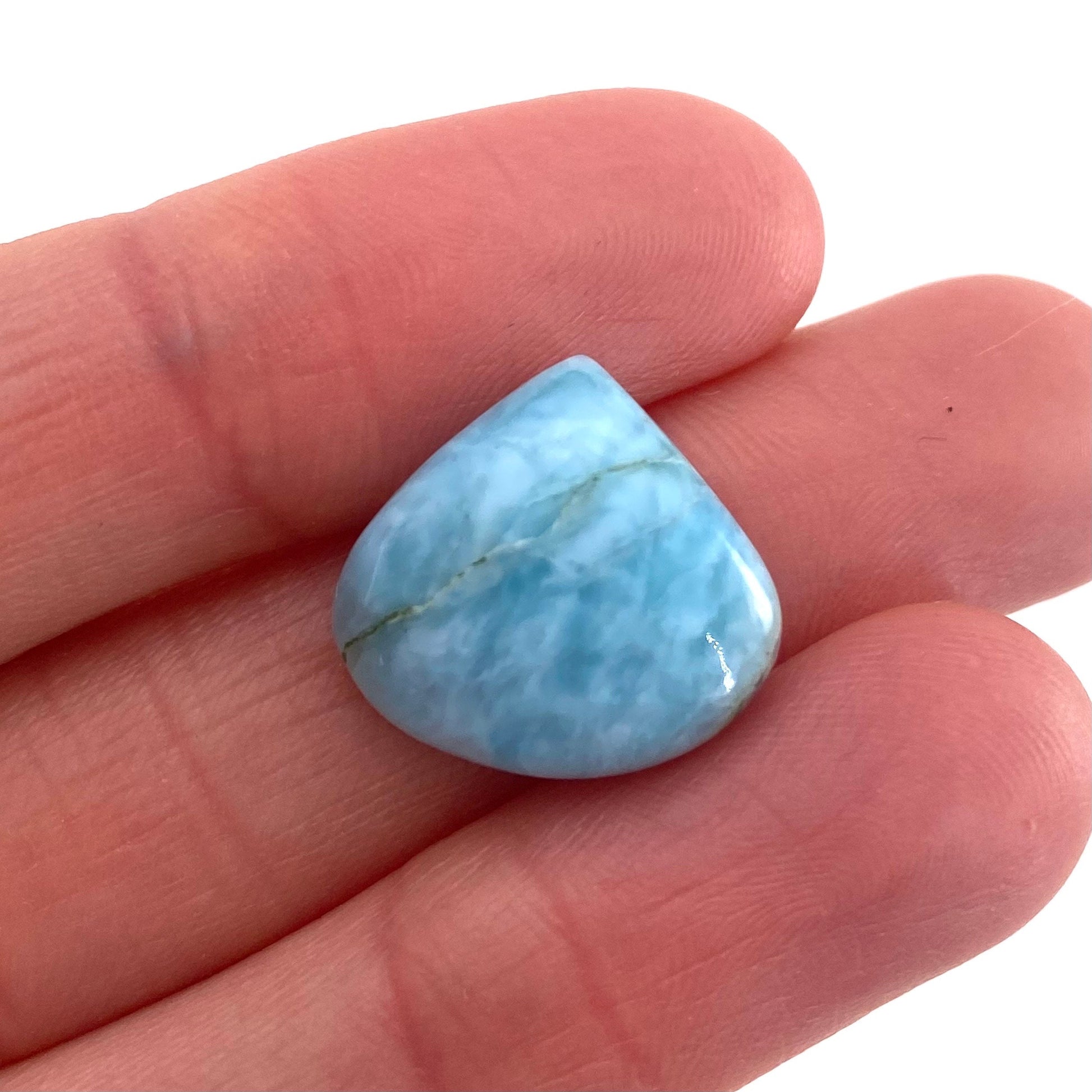Larimar Cabochon, blue larimar cabochon, gemstone cabochon, larimar crystal, larimar cab, polished larimar