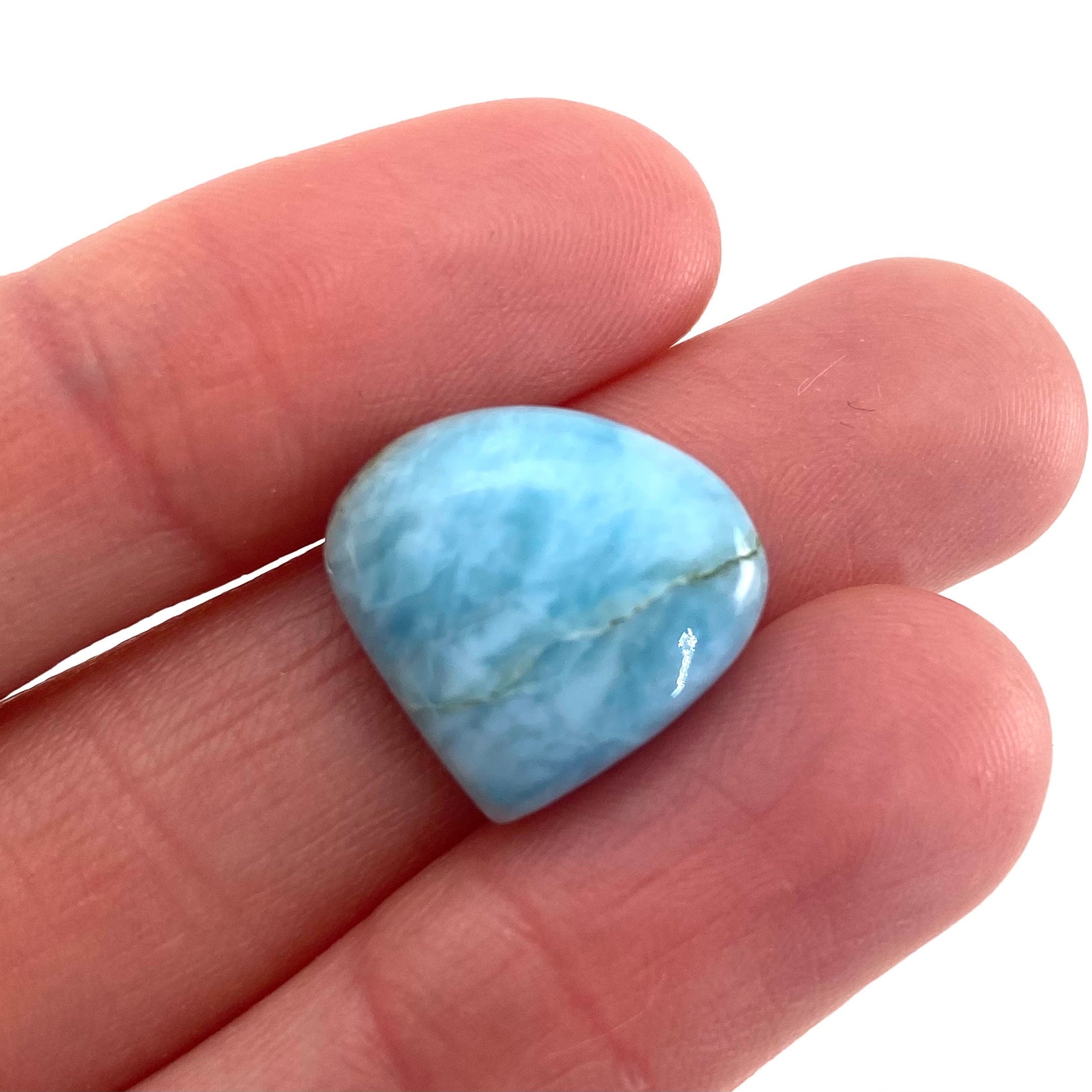 Larimar Cabochon, blue larimar cabochon, gemstone cabochon, larimar crystal, larimar cab, polished larimar