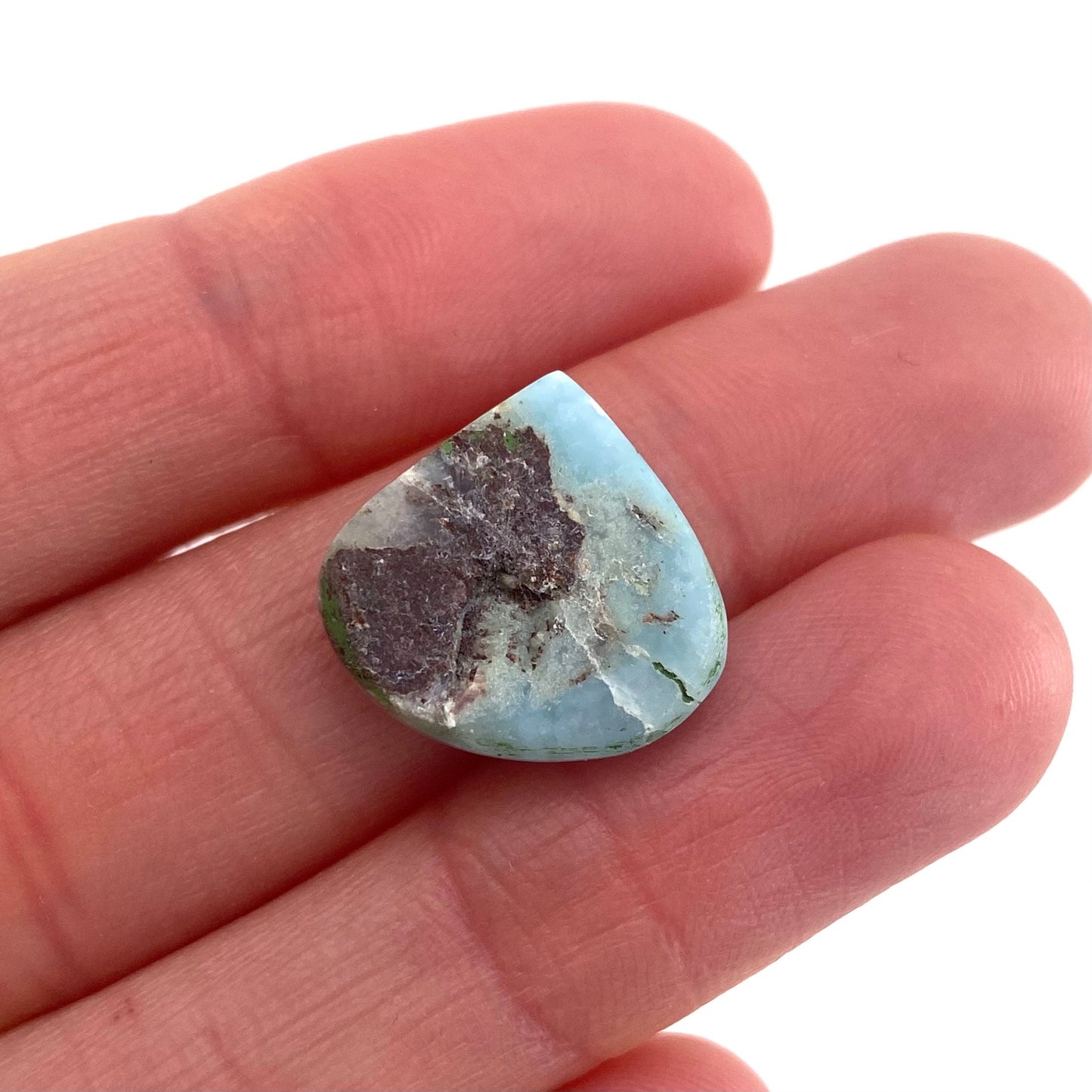 Larimar Cabochon, blue larimar cabochon, gemstone cabochon, larimar crystal, larimar cab, polished larimar