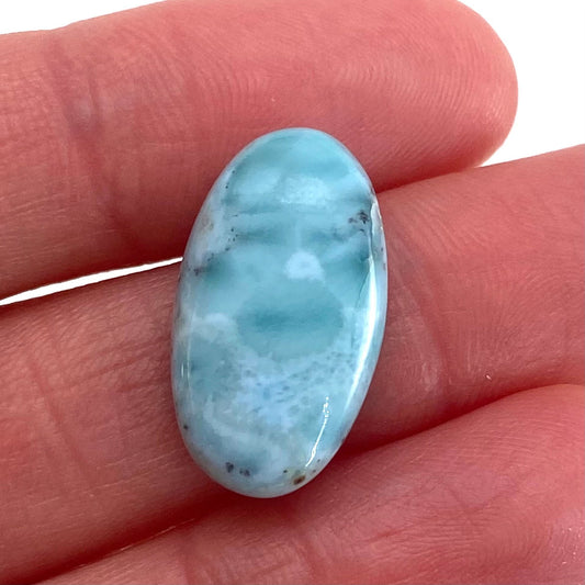 Larimar Cabochon, blue larimar cabochon, gemstone cabochon, larimar crystal, larimar cab, polished larimar