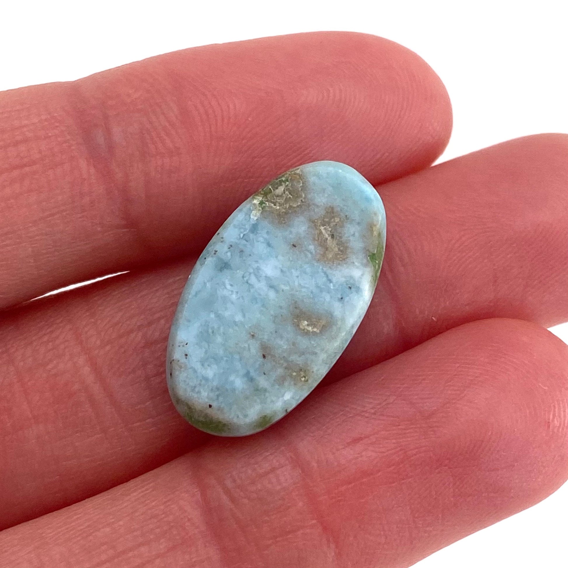 Larimar Cabochon, blue larimar cabochon, gemstone cabochon, larimar crystal, larimar cab, polished larimar