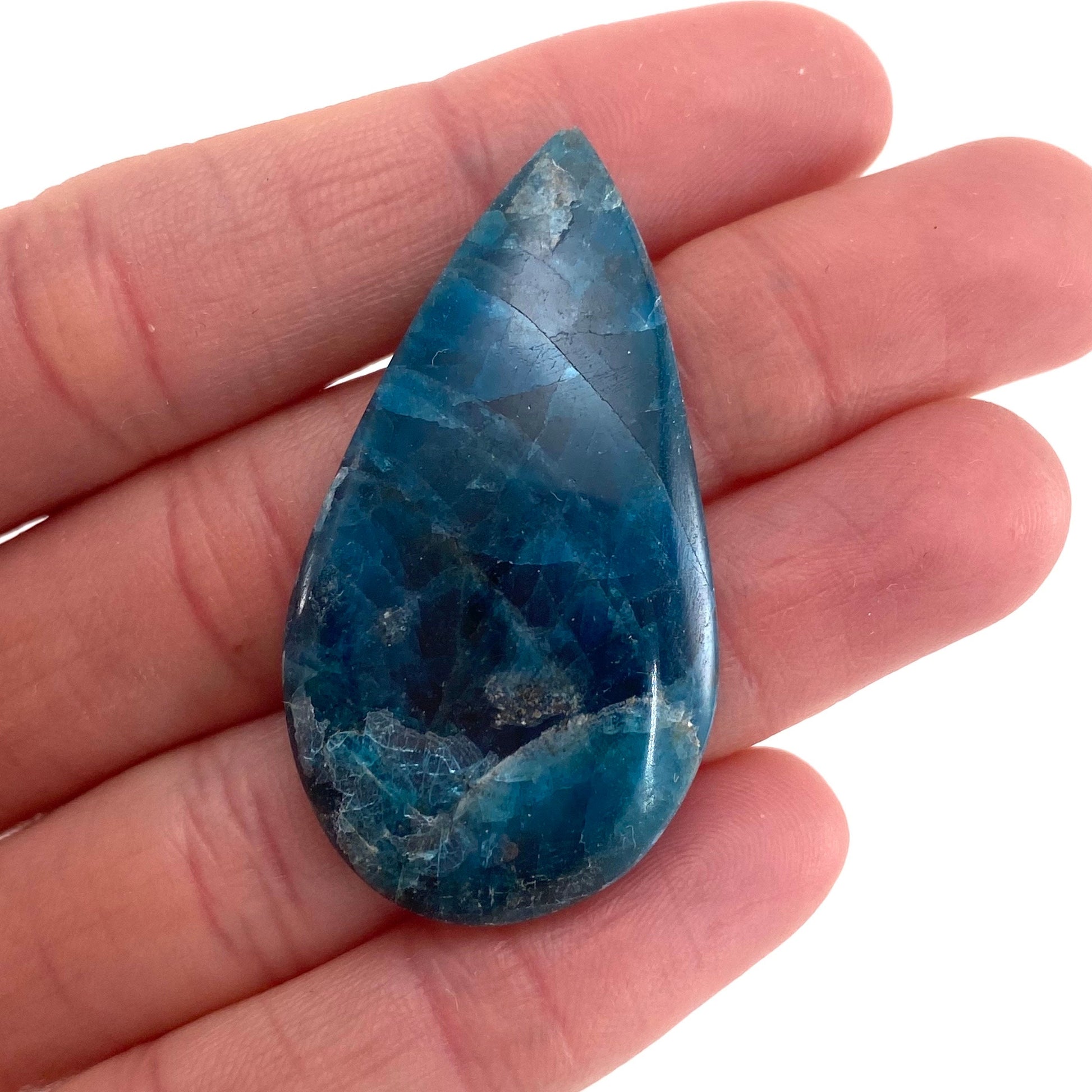 Blue Apatite Cabochon, gemstone cabochon, crystal cabochon, blue apatite crystal, blue apatite cab