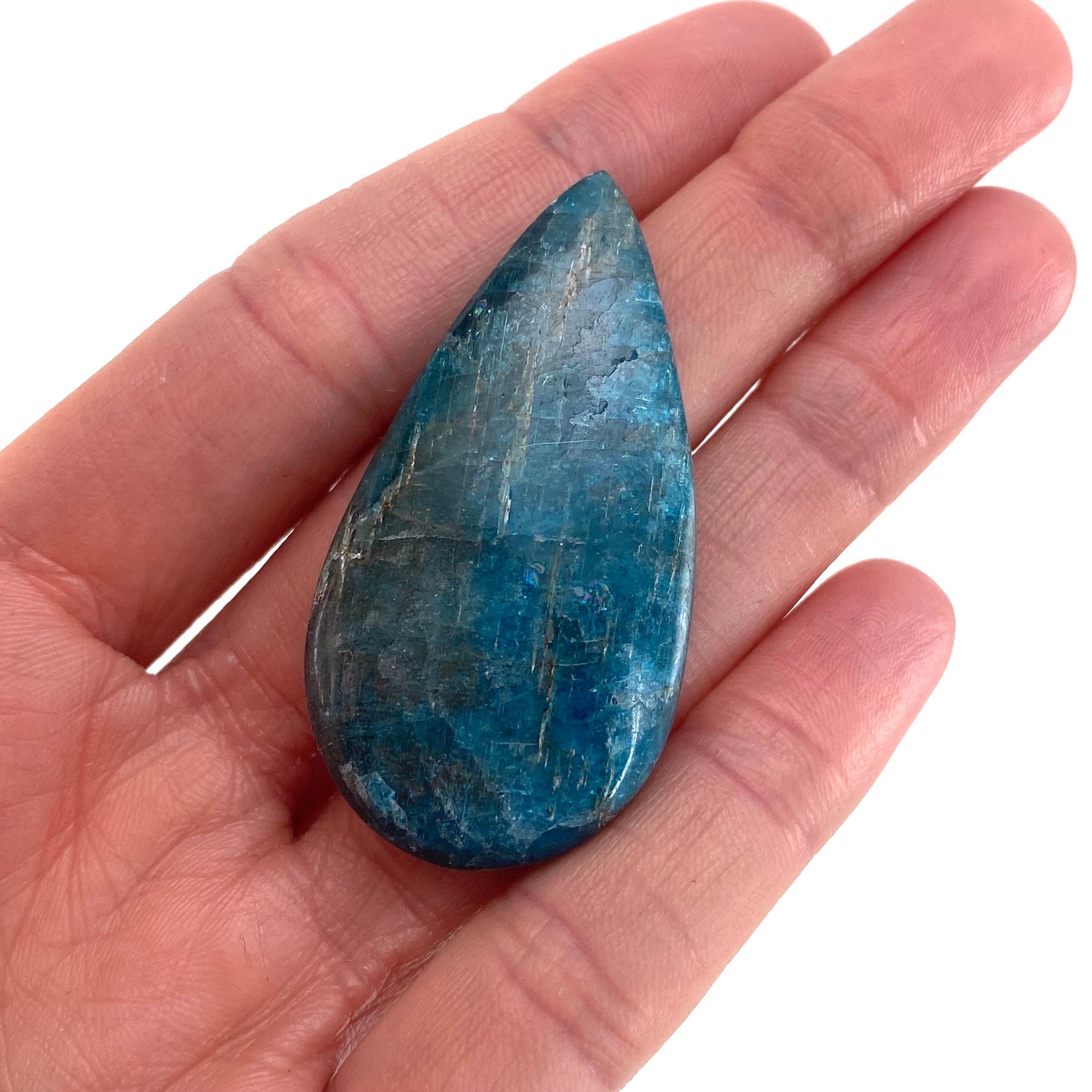 Blue Apatite Cabochon, gemstone cabochon, crystal cabochon, blue apatite crystal, blue apatite cab