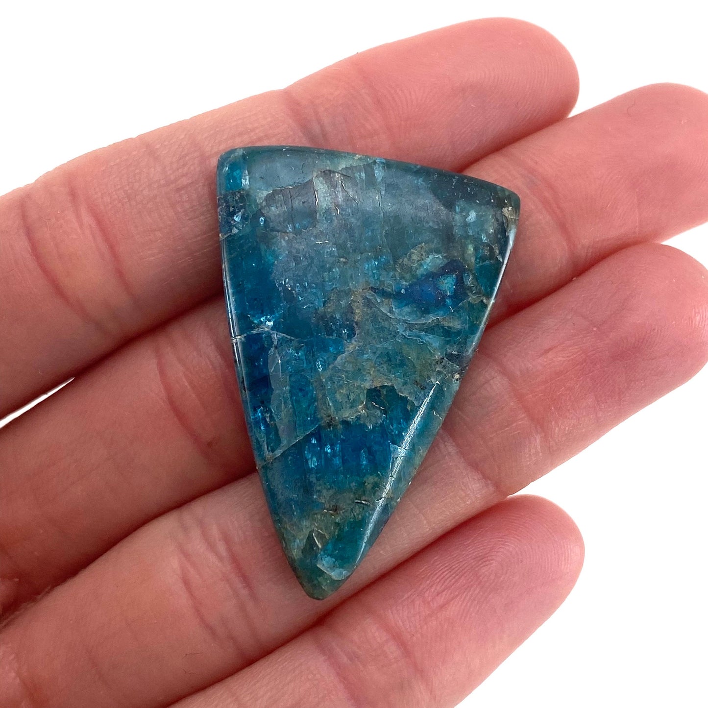 Blue Apatite Cabochon, gemstone cabochon, crystal cabochon, blue apatite crystal, blue apatite cab