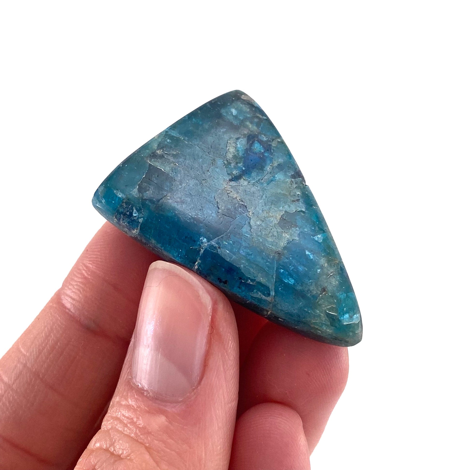 Blue Apatite Cabochon, gemstone cabochon, crystal cabochon, blue apatite crystal, blue apatite cab