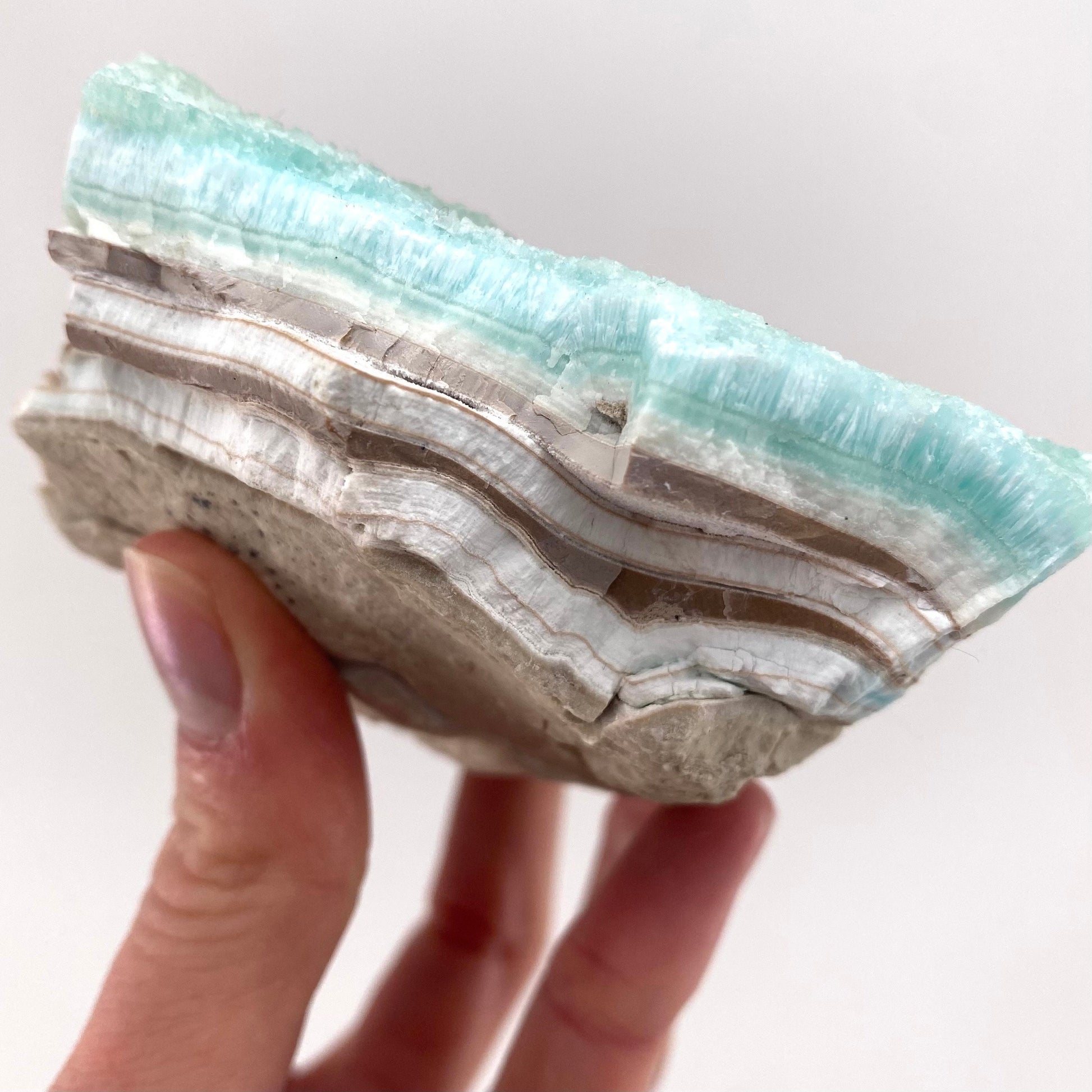 Blue Aragonite (Afghanistan), blue aragonite specimen, raw aragonite, botryoidal aragonite crystal