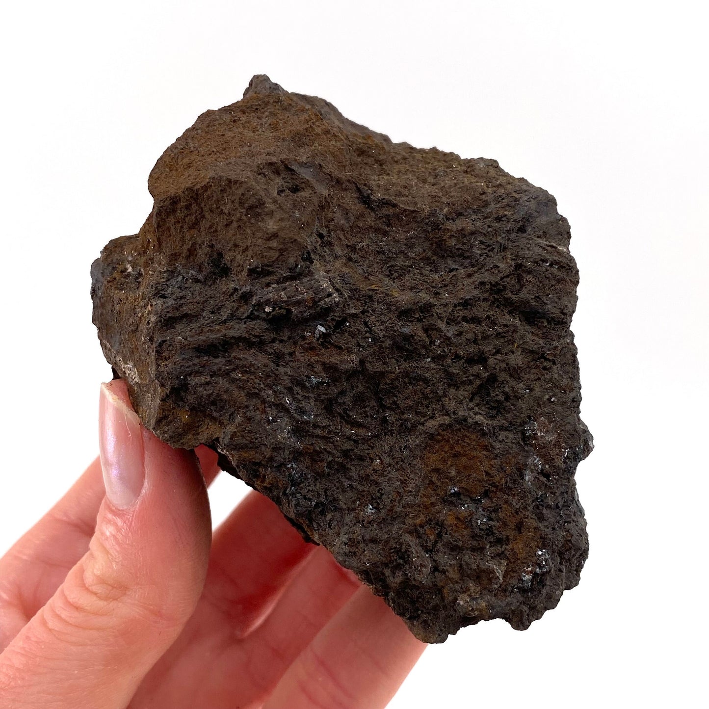 Pyrolusite Specimen (Australia), raw pyrolusite, pyrolusite crystal, metallic pyrolusite