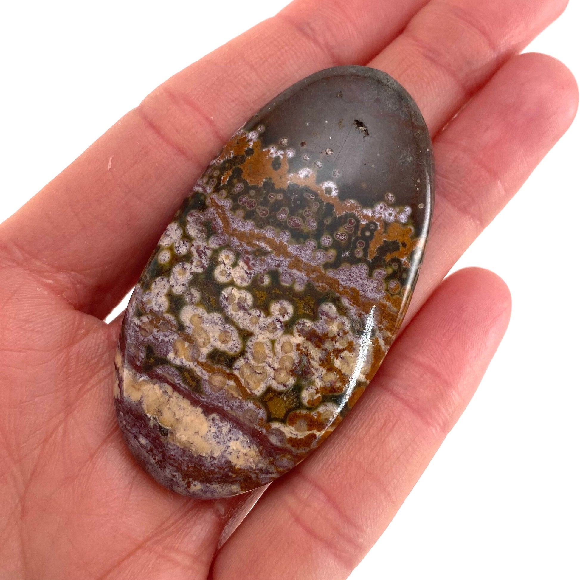 Ocean Jasper Cabochon, crystal cabochon, ocean jasper, gemstone cabochon, orbicular jasper, orbicular jasper cabochon
