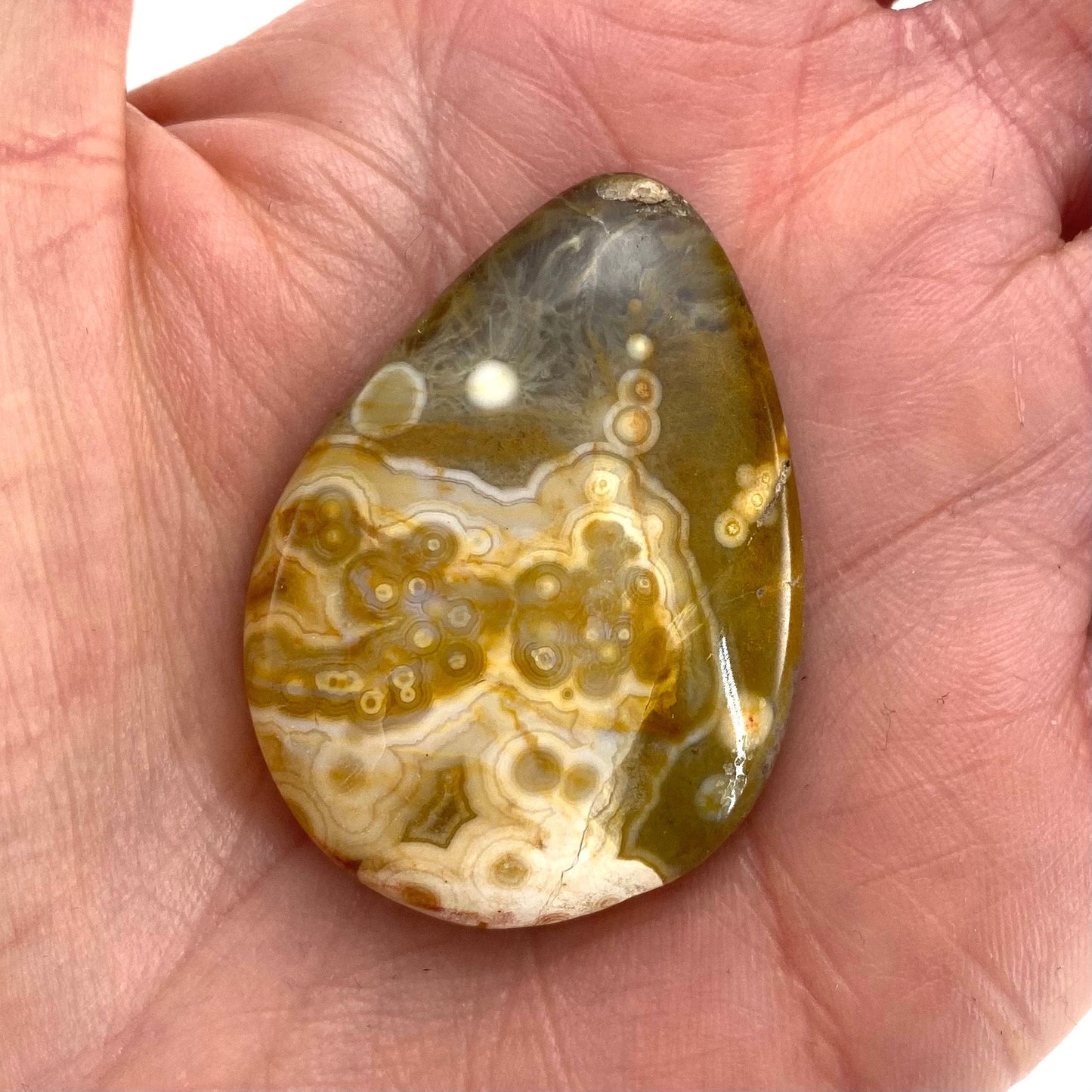 Ocean Jasper Cabochon, crystal cabochon, ocean jasper, gemstone cabochon, orbicular jasper, orbicular jasper cabochon