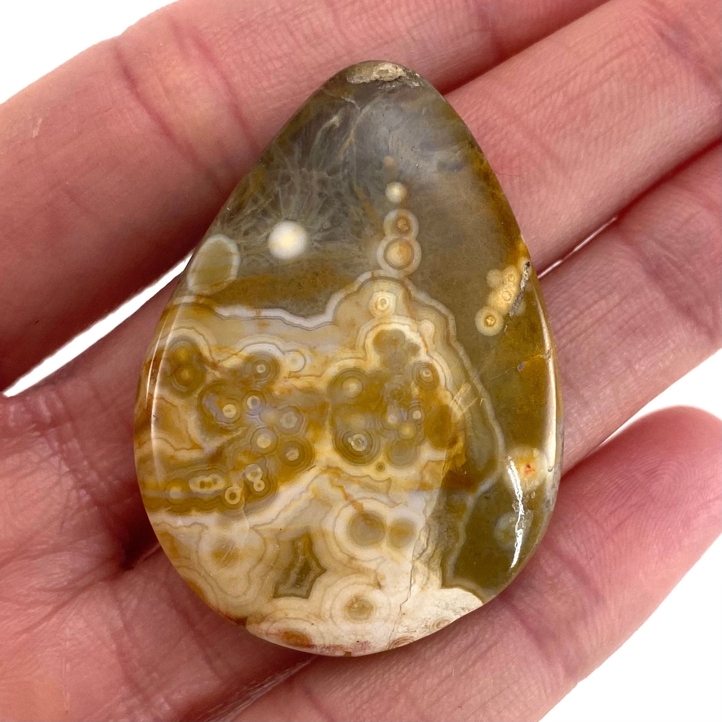 Ocean Jasper Cabochon, crystal cabochon, ocean jasper, gemstone cabochon, orbicular jasper, orbicular jasper cabochon