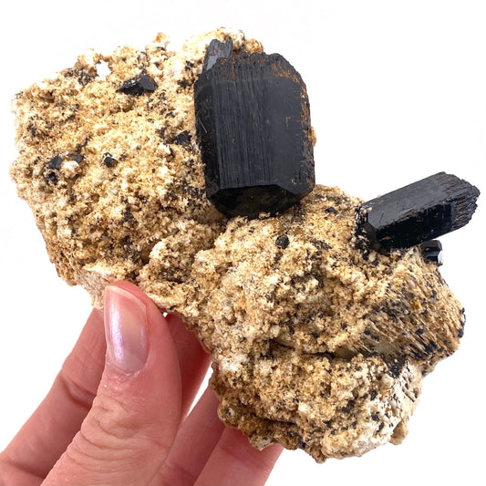 Black tourmaline cluster (Namibia), high grade black tourmaline, tourmaline crystal, black schorl