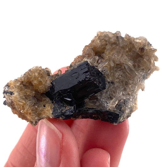 Black tourmaline cluster (Namibia), high grade black tourmaline, tourmaline crystal, black schorl