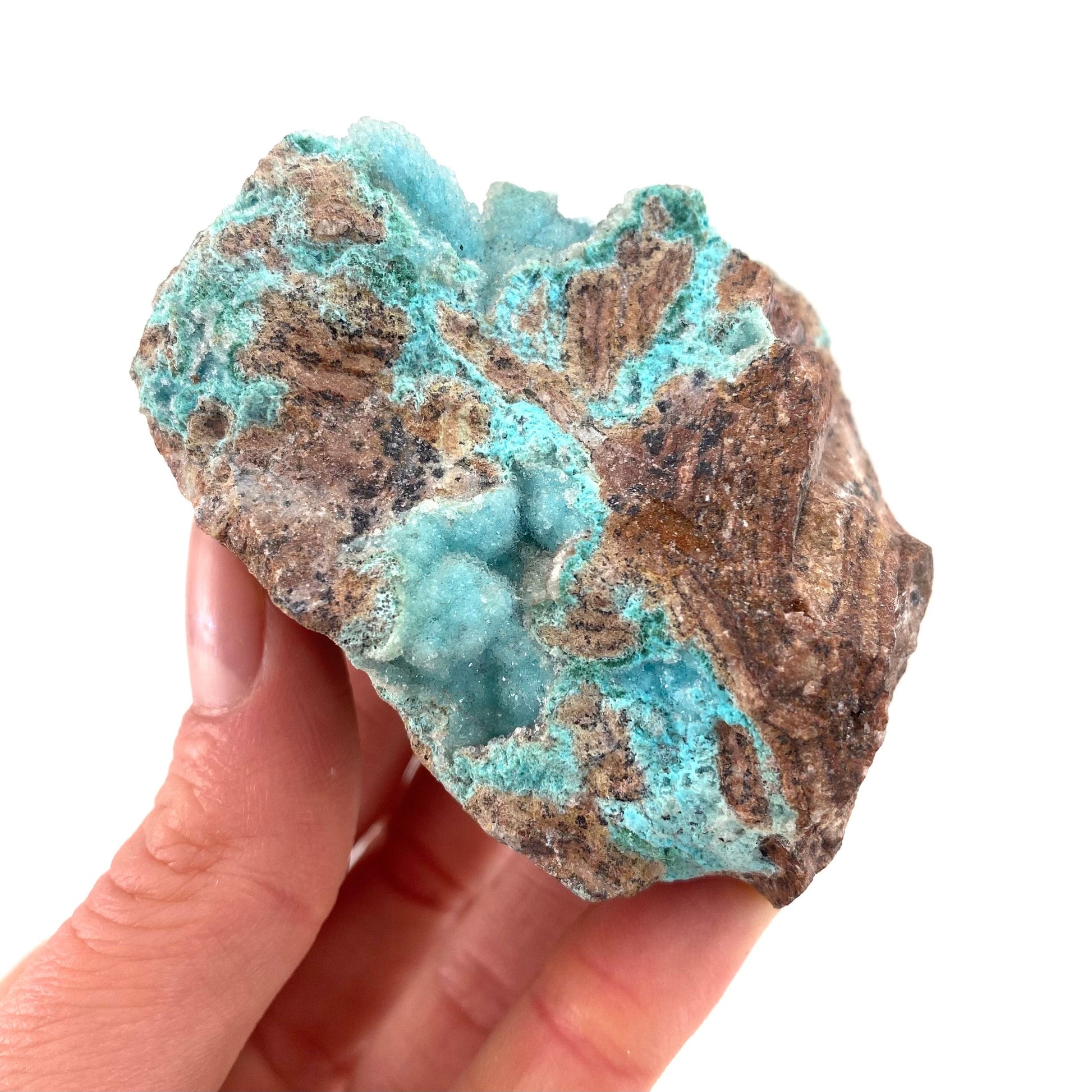 Sparkly Druzy Chrysocolla & Malachite Specimen (Congo), raw chrysocolla, druzy chrysocolla, chrysocolla crystal, raw crystals
