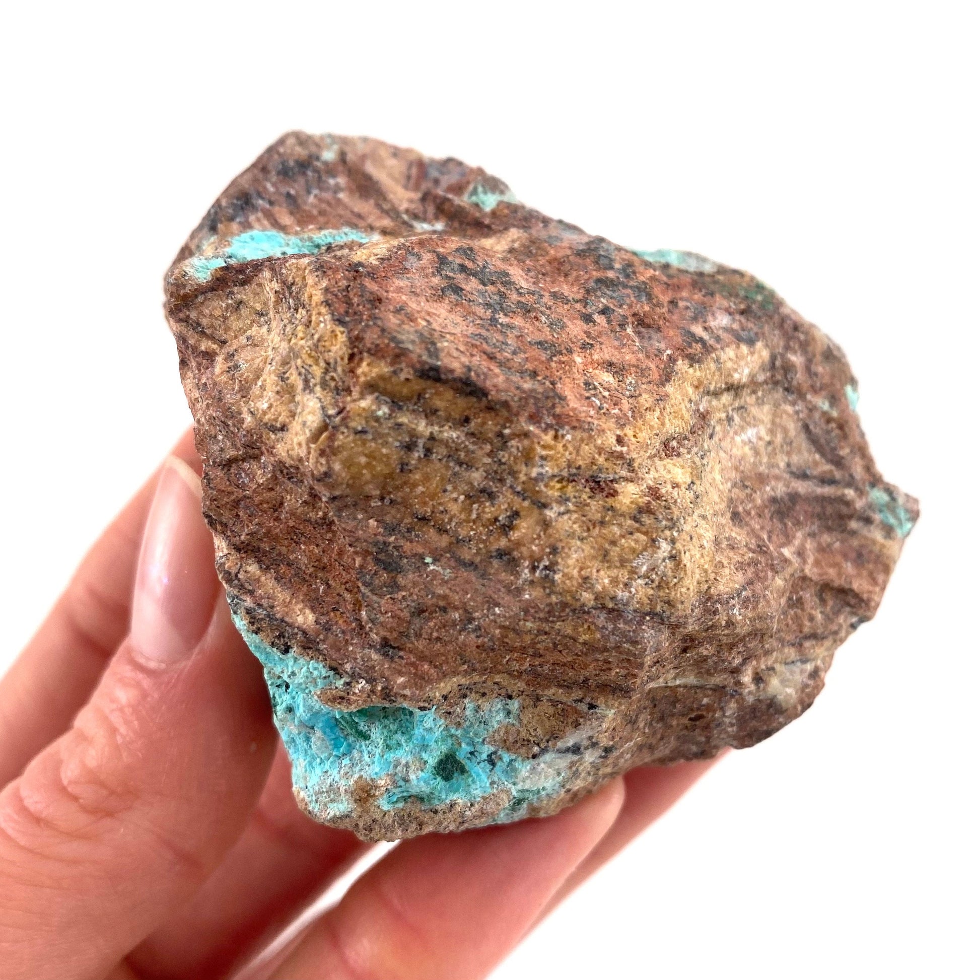 Sparkly Druzy Chrysocolla & Malachite Specimen (Congo), raw chrysocolla, druzy chrysocolla, chrysocolla crystal, raw crystals