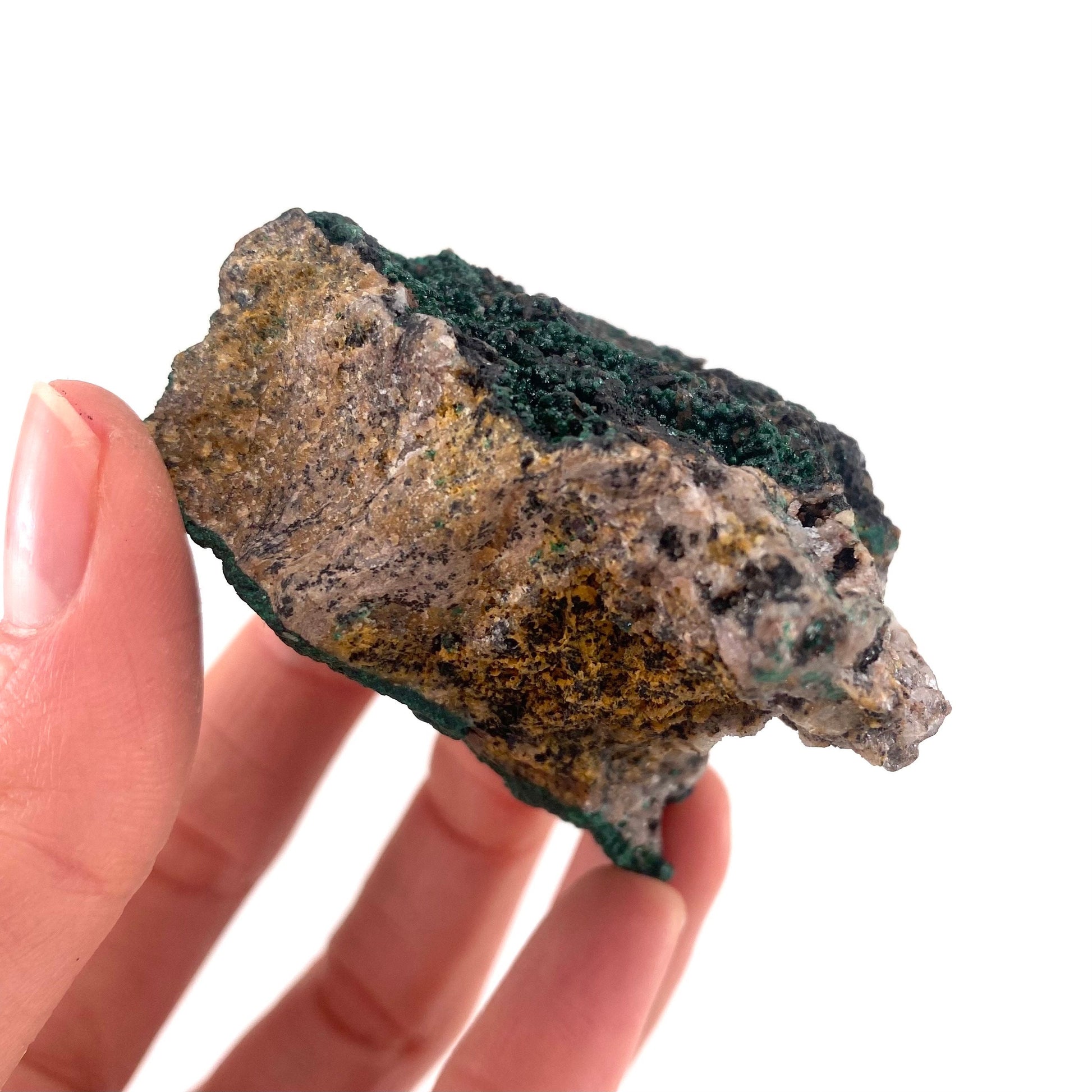 Sparkly Botryoidal Malachite Specimen, natural malachite, raw malachite, crystals