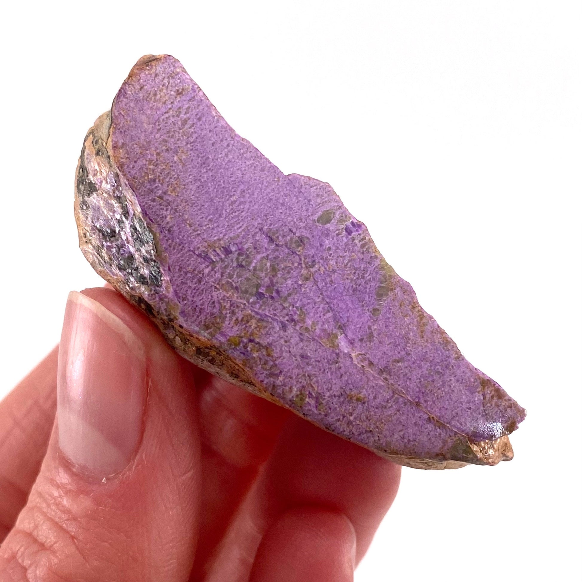 Polished Stichtite Specimen, purple stichtite, polished Stichtite, mineral specimen