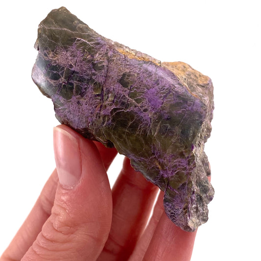 Polished Stichtite Specimen, purple stichtite, polished Stichtite, mineral specimen