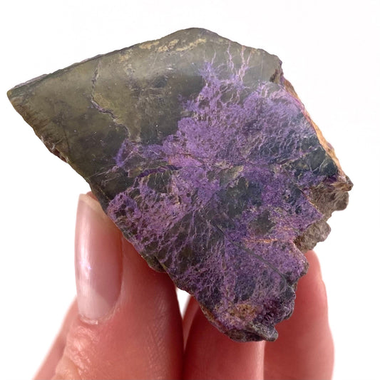 Polished Stichtite Specimen, purple stichtite, polished Stichtite, mineral specimen