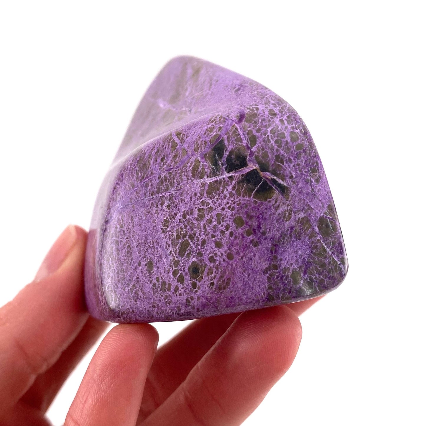 Polished Stichtite Freeform, purple stichtite, polished Stichtite, mineral specimen
