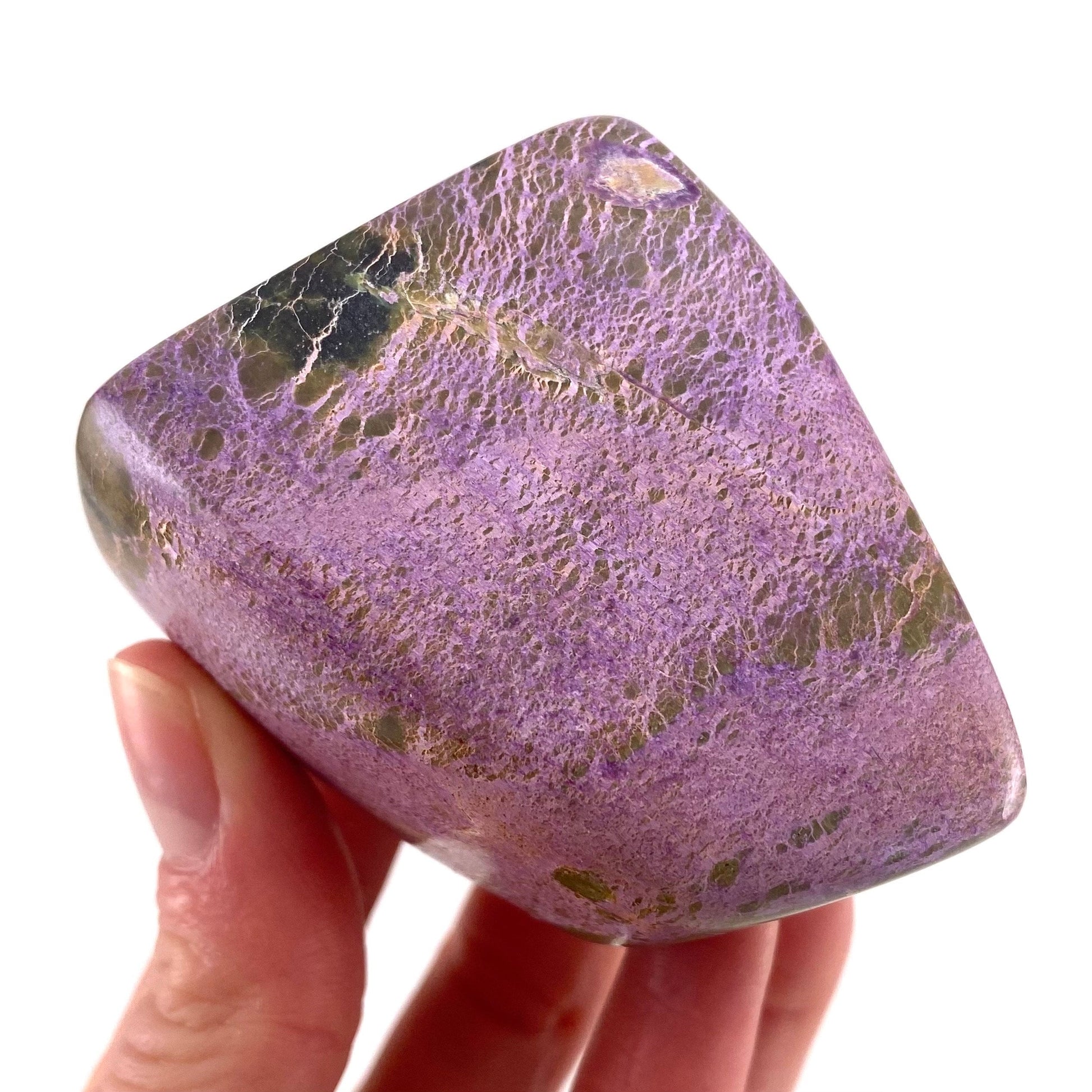Polished Stichtite Freeform, purple stichtite, polished Stichtite, mineral specimen
