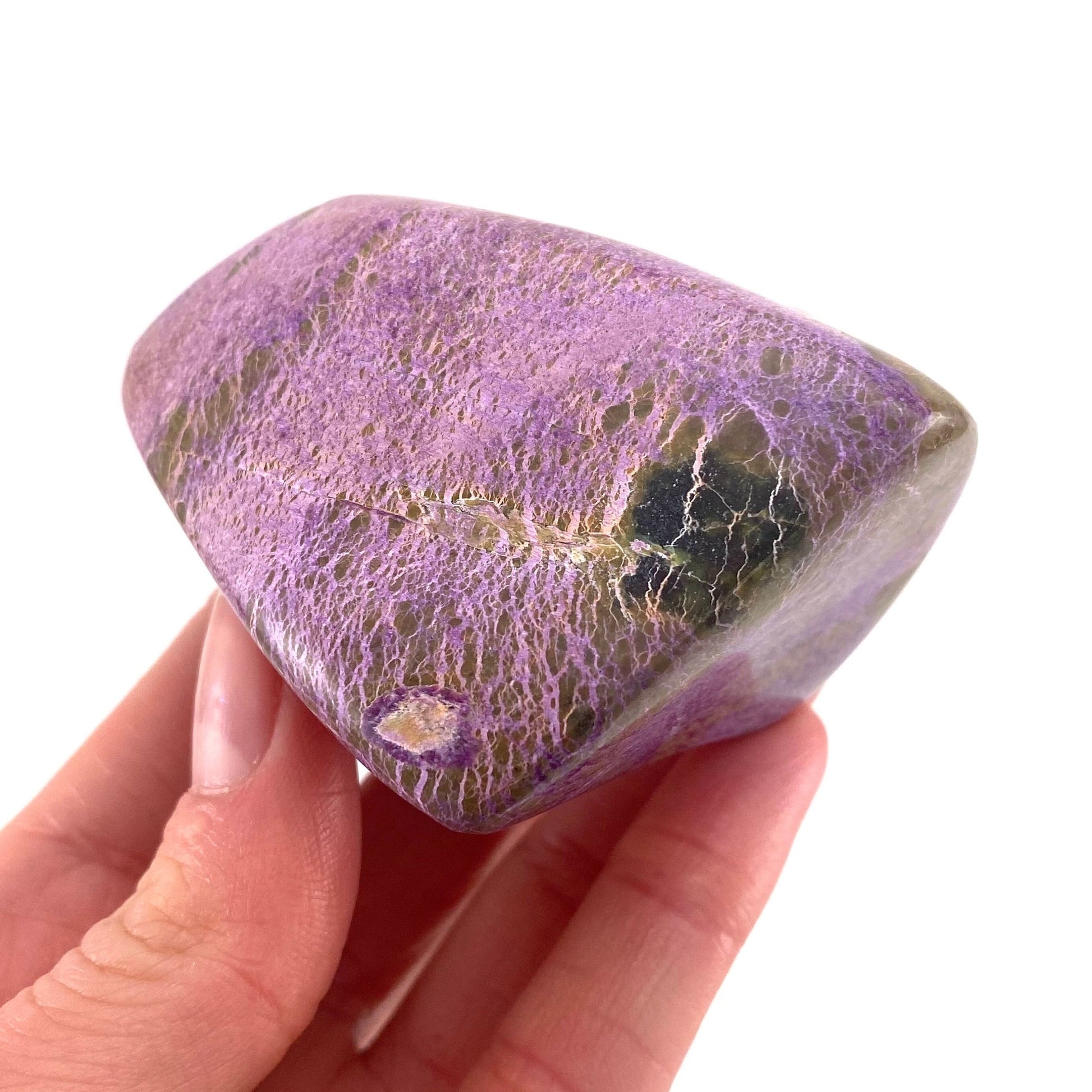 Polished Stichtite Freeform, purple stichtite, polished Stichtite, mineral specimen