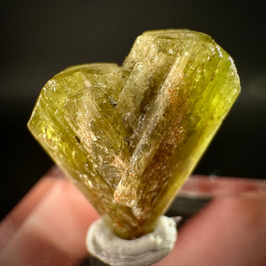 Chrysoberyl (Madagascar) | Yellow Chrysoberyl Specimen, raw chrysoberyl, rare minerals, mineral specimen, rare crystals