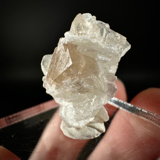 Champagne Topaz on Albite Matrix (Pakistan) | topaz crystal, rare crystals, mineral specimen, rare minerals, natural topaz, golden topaz