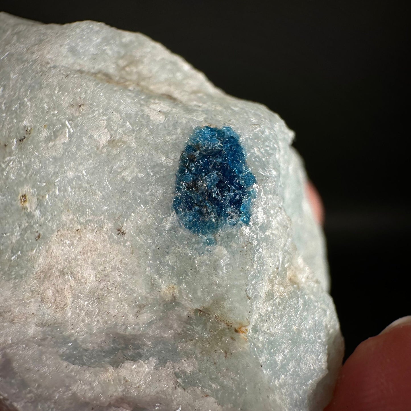Rare! Londonite with Blue Apatite on Matrix (Madagascar) | rare minerals, mineral specimen, rare crystals