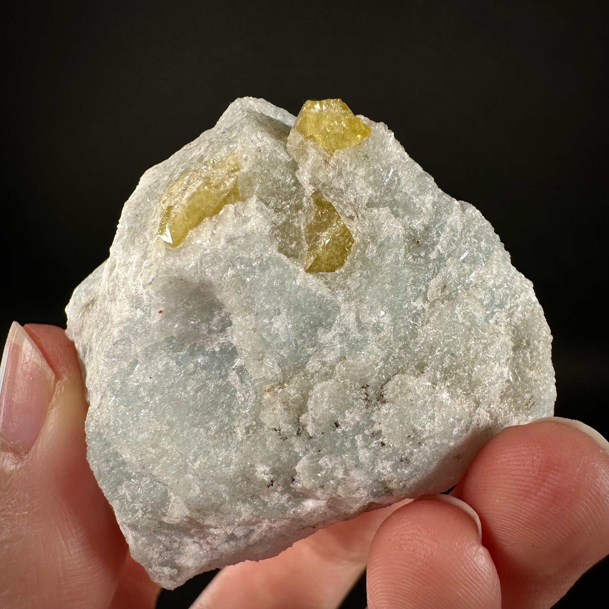 Rare! Londonite with Blue Apatite on Matrix (Madagascar) | rare minerals, mineral specimen, rare crystals