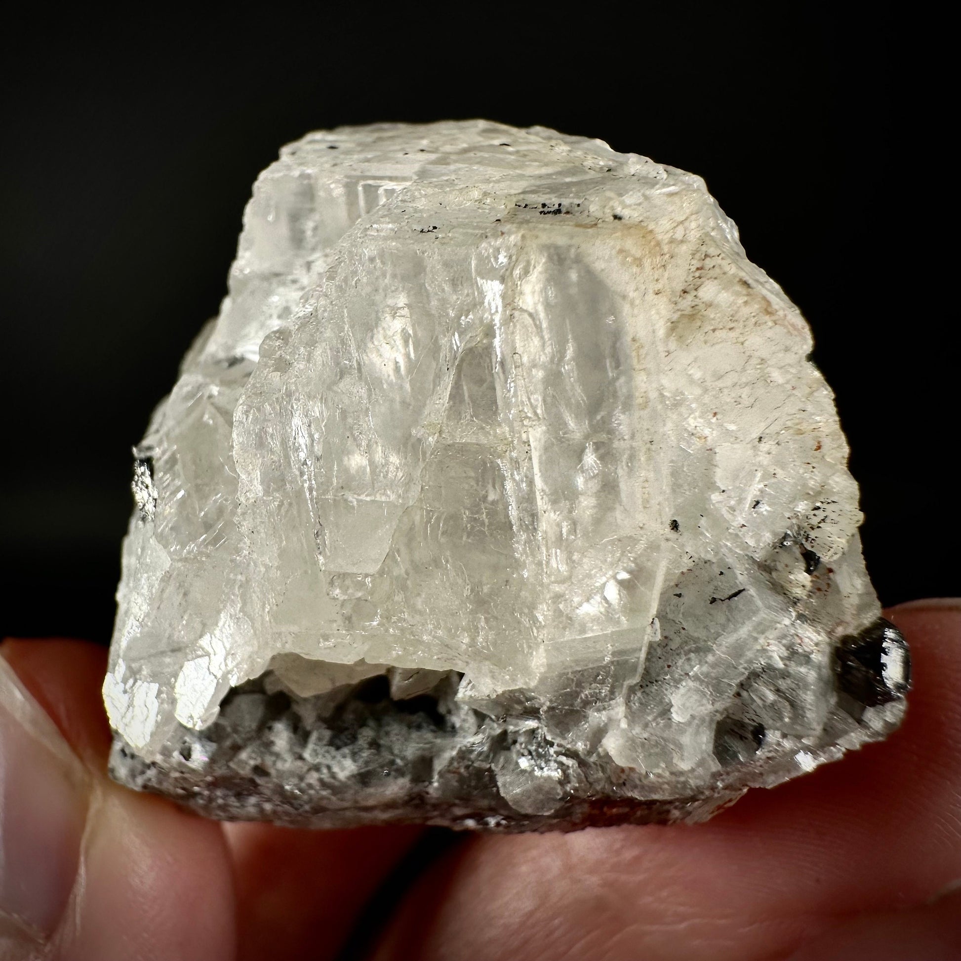 Rare! Carrollite in Calcite Specimen (DR Congo) | carrollite crystal, mineral specimen, rare minerals, rare gems