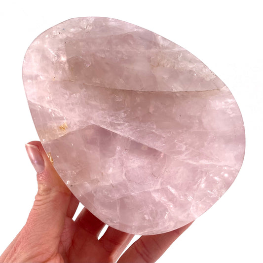 Rose quartz bowl, natural rose quartz, polished rose quartz bowl, rose quartz bowl, crystal bowl
