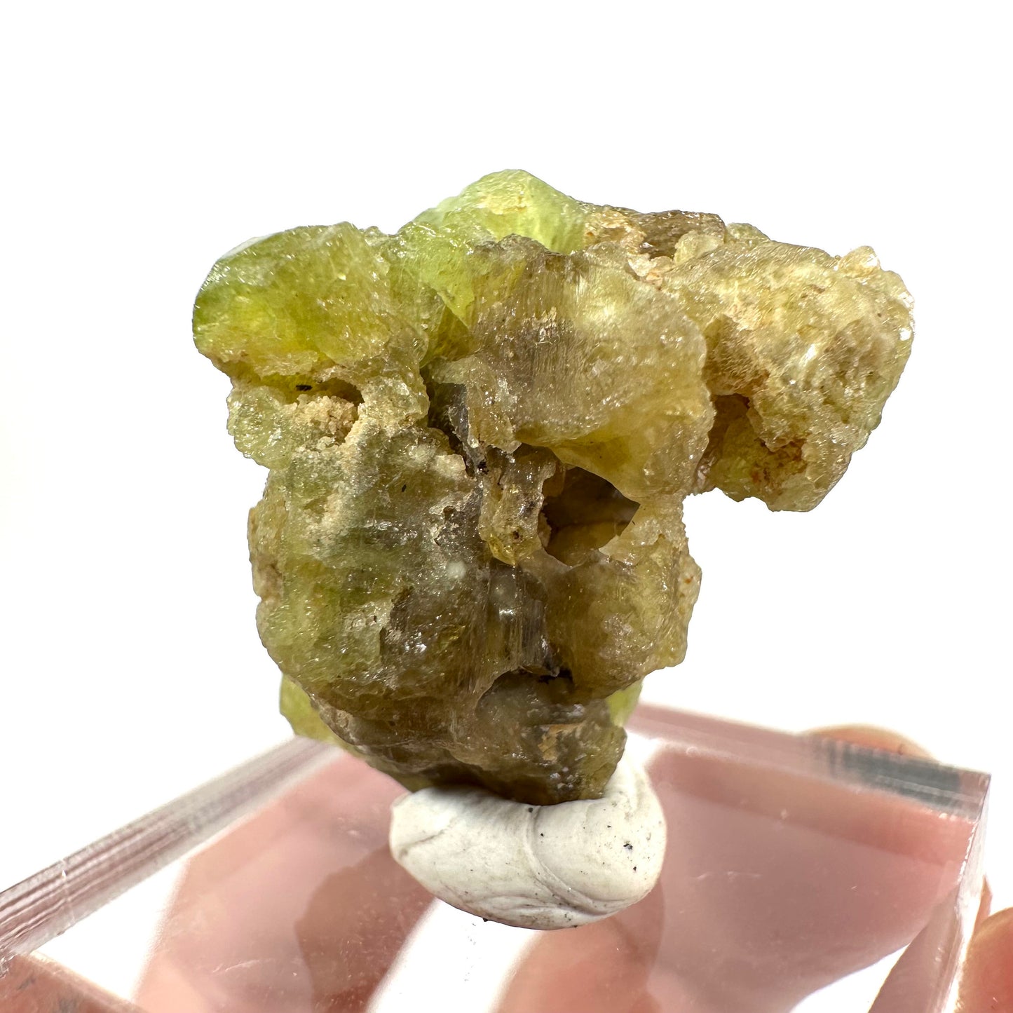 Andradite-Grossular Garnet (Mali) | green garnet, raw garnet crystal, grossular garnet crystal, raw green garnet, mineral specimen, crystals