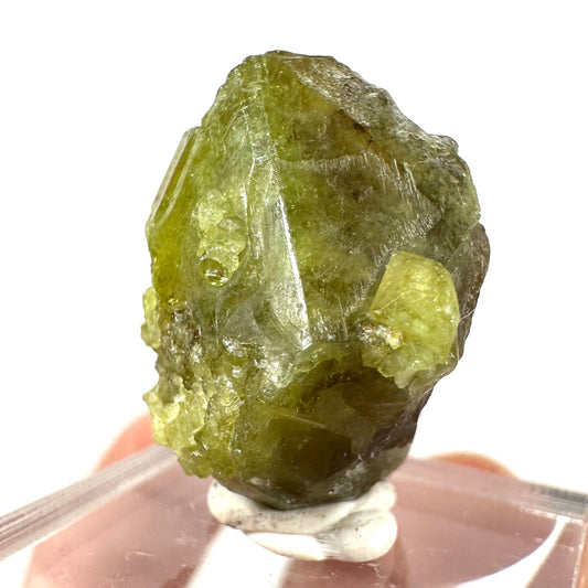 Andradite-Grossular Garnet (Mali) | green garnet, raw garnet crystal, grossular garnet crystal, raw green garnet, mineral specimen, crystals