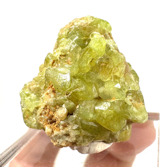 Andradite-Grossular Garnet (Mali) | green garnet, raw garnet crystal, grossular garnet crystal, raw green garnet, mineral specimen, crystals