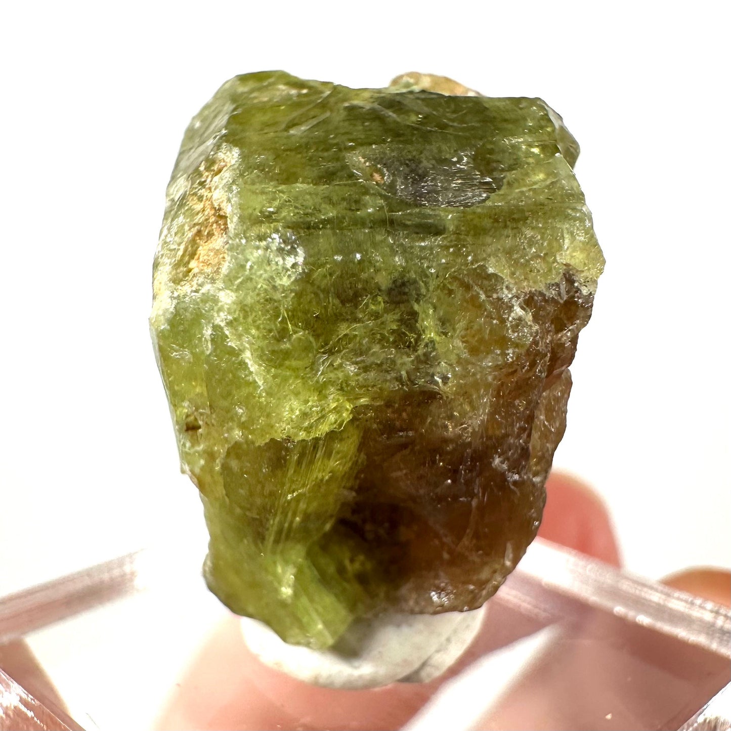 Andradite-Grossular Garnet (Mali) | green garnet, raw garnet crystal, grossular garnet crystal, raw green garnet, mineral specimen, crystals