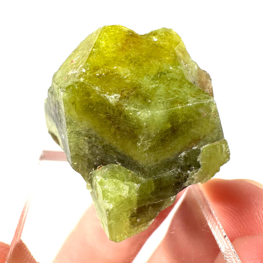 Andradite-Grossular Garnet (Mali) | green garnet, raw garnet crystal, grossular garnet crystal, raw green garnet, mineral specimen, crystals