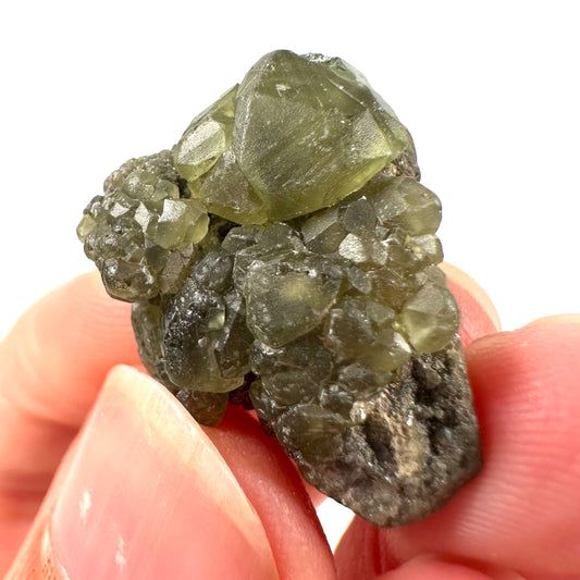 Demantoid Garnet (Madagascar) | green garnet, rare minerals, demantoid garnet crystal, mineral specimen