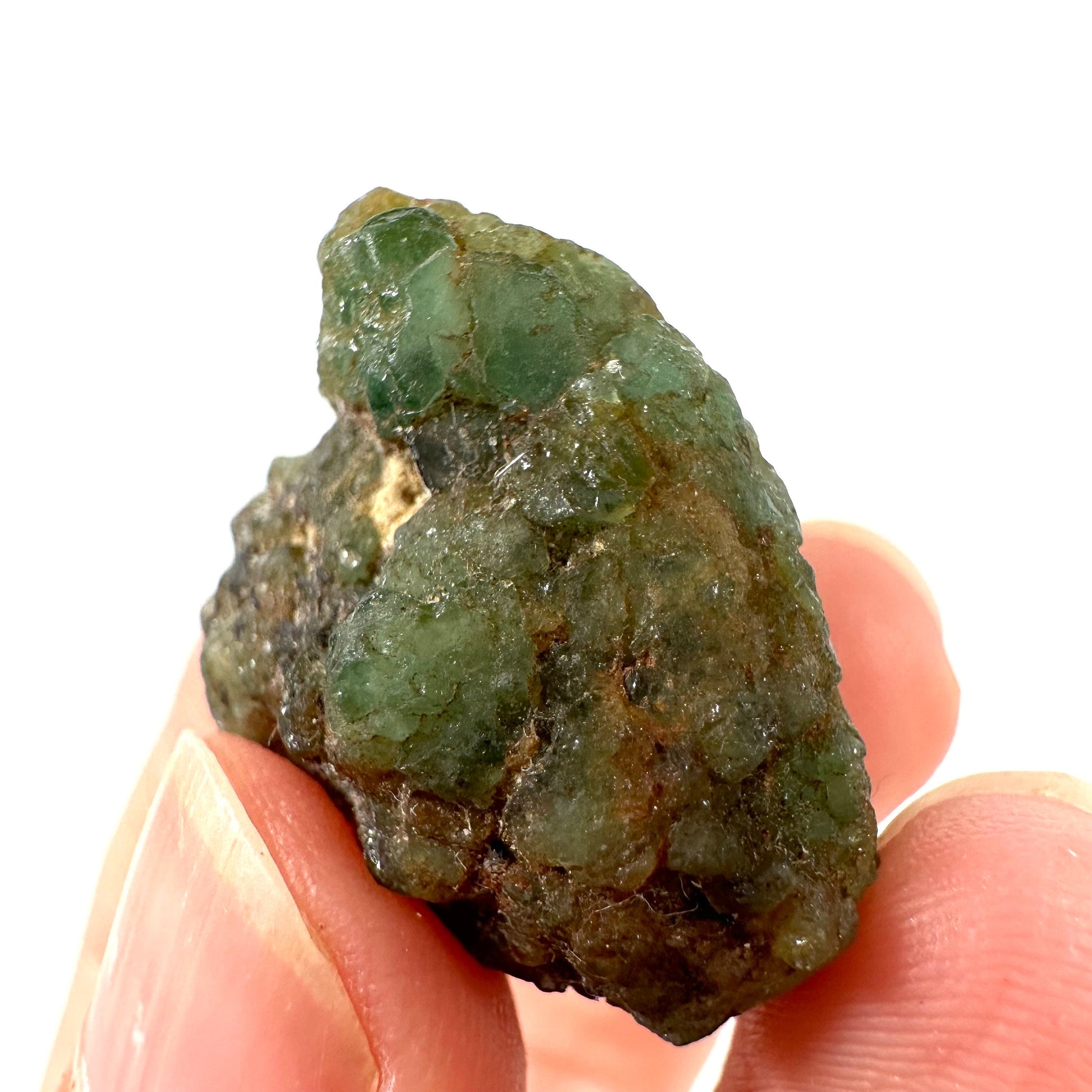 Demantoid Garnet (Madagascar) | green garnet, rare minerals, demantoid garnet crystal, mineral specimen