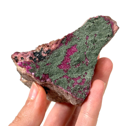 Sparkly Cobalto Calcite with Kolwezite (Congo) | cobalto calcite, cobaltoan calcite, salrose, mineral specimen, crystals