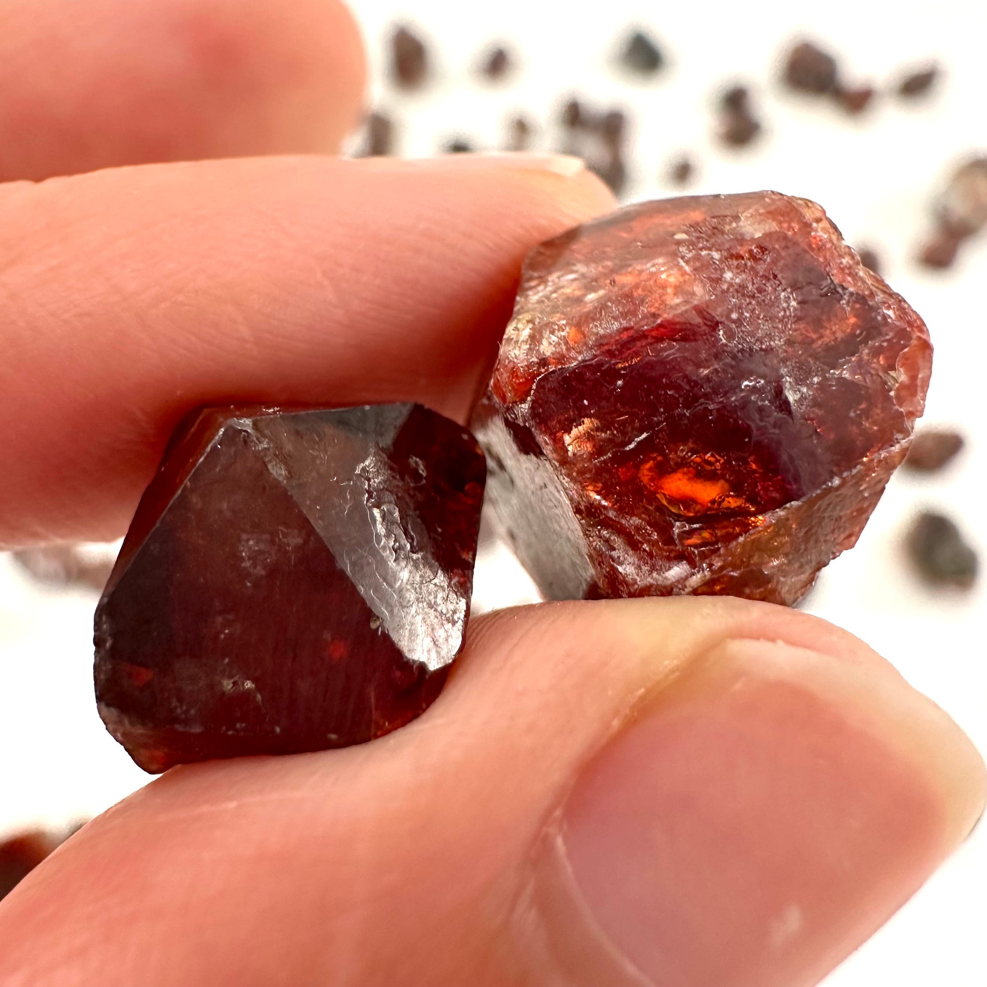 ONE Red Zircon Crystal (Pakistan) | natural red zircon, raw zircon, zircon crystal, natural crystal, mineral specimen