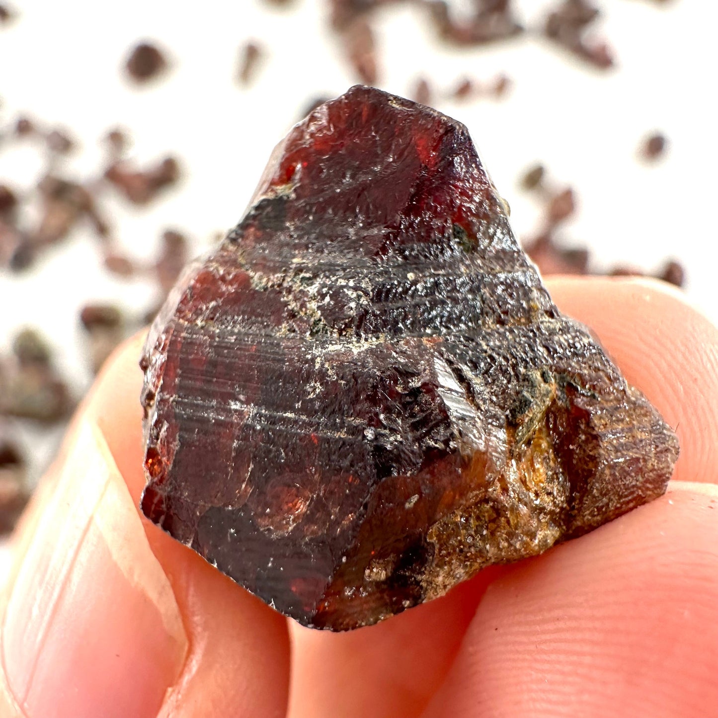 ONE Red Zircon Crystal (Pakistan) | natural red zircon, raw zircon, zircon crystal, natural crystal, mineral specimen