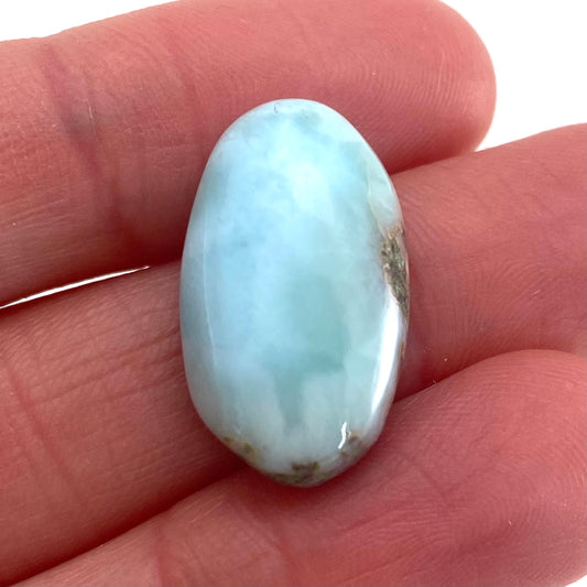 Larimar Cabochon, blue larimar cabochon, gemstone cabochon, larimar crystal, larimar cab, polished larimar