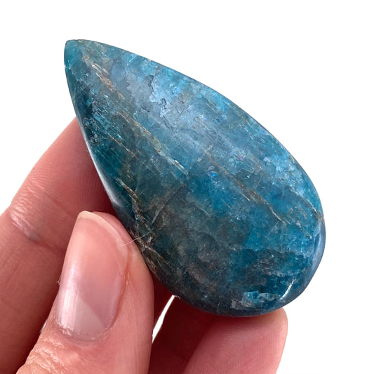Blue Apatite Cabochon, gemstone cabochon, crystal cabochon, blue apatite crystal, blue apatite cab