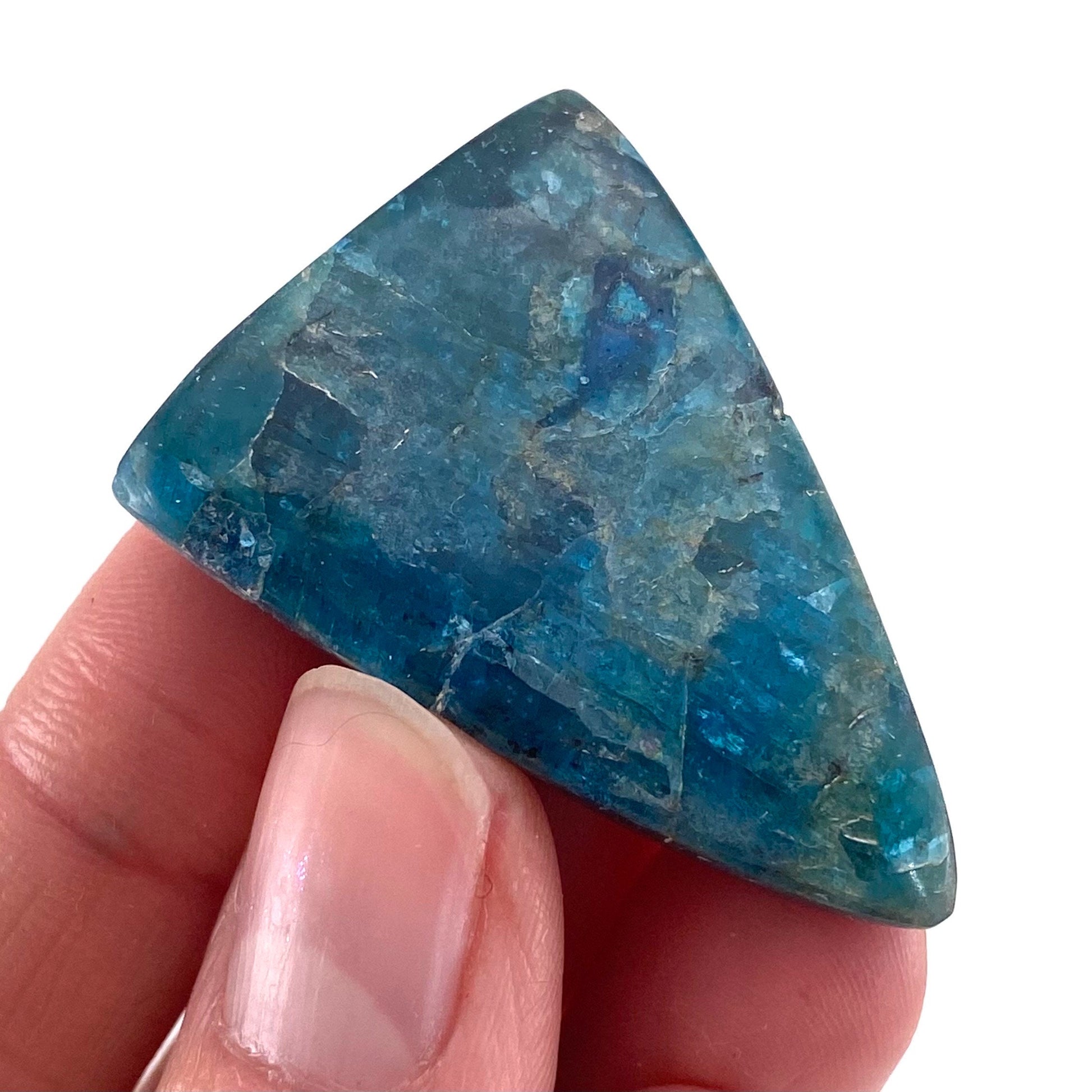 Blue Apatite Cabochon, gemstone cabochon, crystal cabochon, blue apatite crystal, blue apatite cab