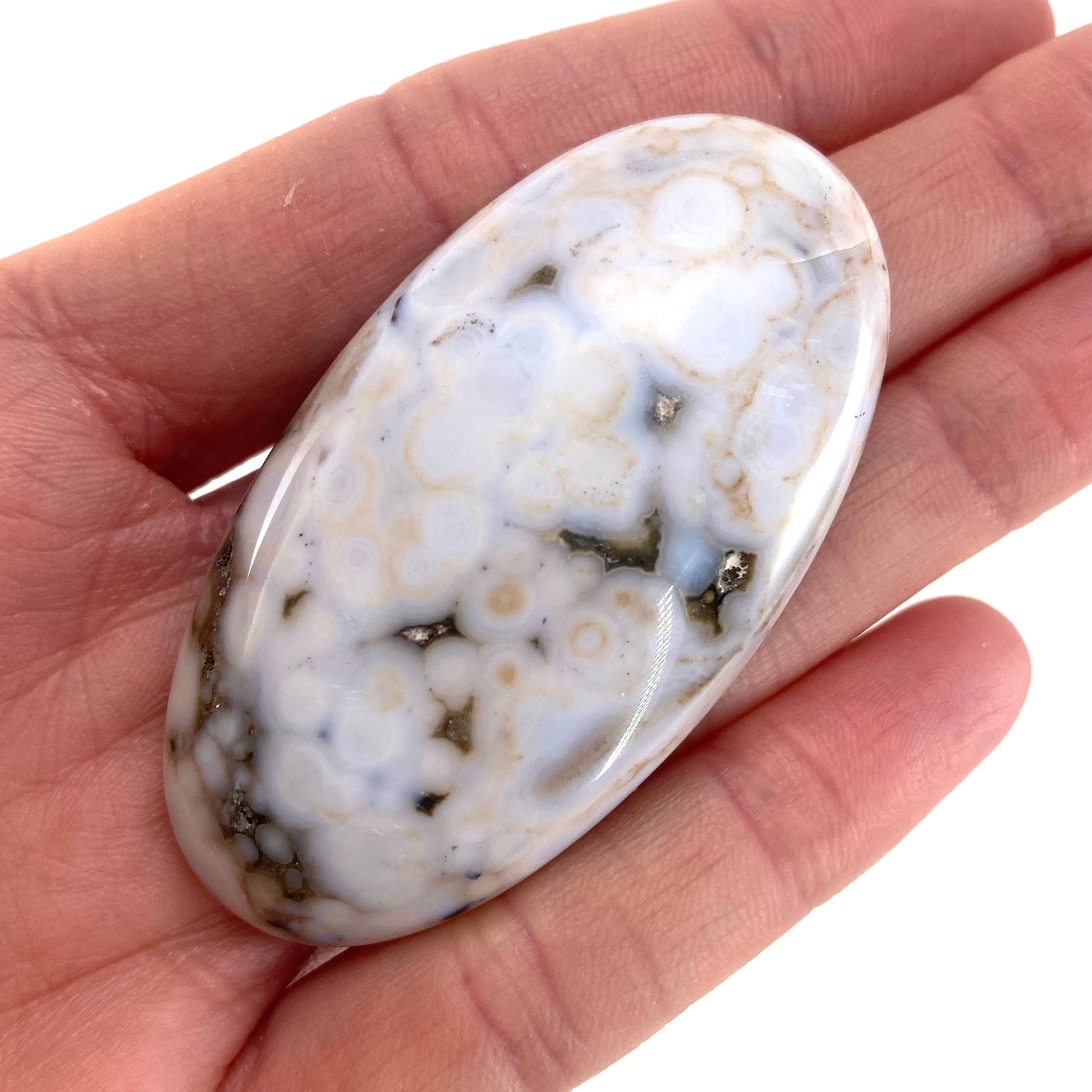 Ocean Jasper Cabochon, crystal cabochon, ocean jasper, gemstone cabochon, orbicular jasper, orbicular jasper cabochon
