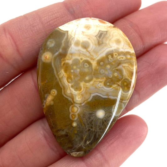 Ocean Jasper Cabochon, crystal cabochon, ocean jasper, gemstone cabochon, orbicular jasper, orbicular jasper cabochon