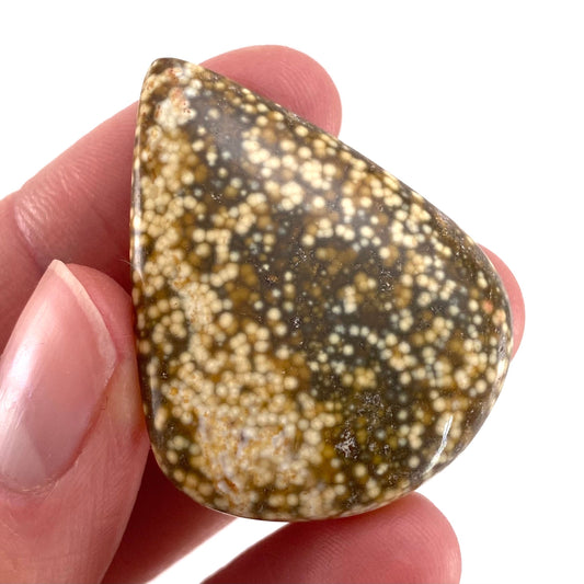 Ocean Jasper Cabochon, crystal cabochon, ocean jasper, gemstone cabochon, orbicular jasper, orbicular jasper cabochon