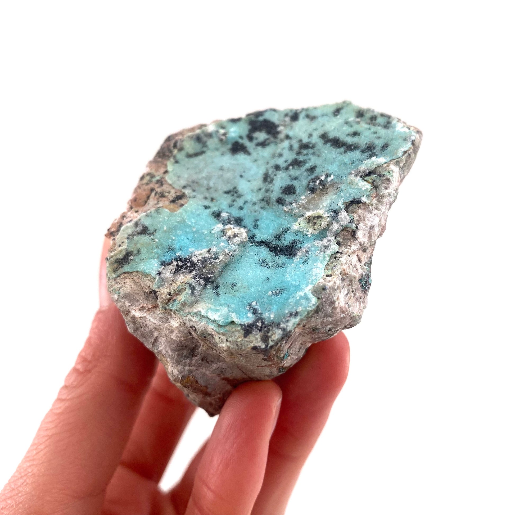 Sparkly Druzy Chrysocolla & Malachite Specimen (Congo), raw chrysocolla, druzy chrysocolla, chrysocolla crystal, raw crystals
