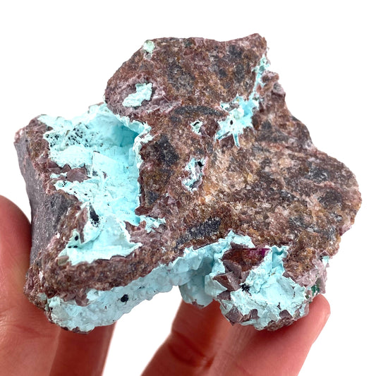 Druzy Chrysocolla with Cobalto Calcite Specimen (Congo), raw chrysocolla, druzy chrysocolla, chrysocolla crystal, raw crystals