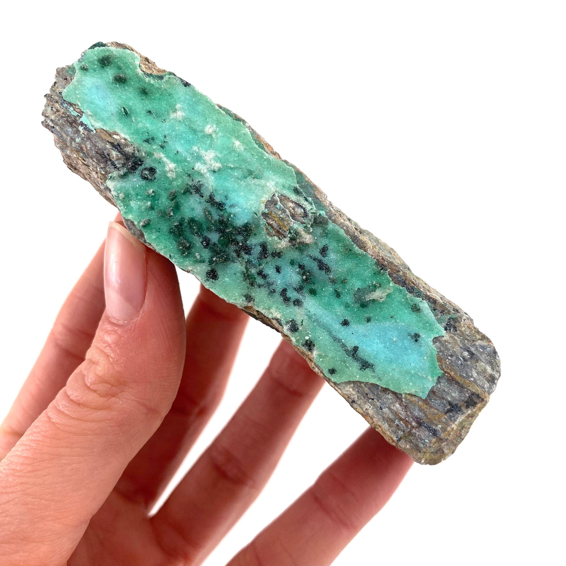 Sparkly Druzy Chrysocolla & Malachite Specimen (Congo), raw chrysocolla, druzy chrysocolla, chrysocolla crystal, raw crystals